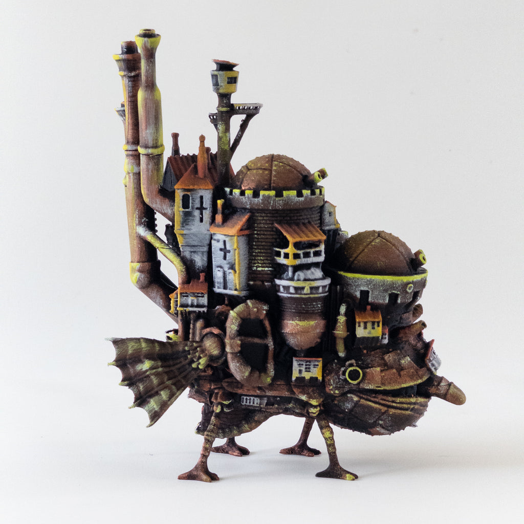 Howl's Moving Castle Statue | Studio Ghibli Hand-Painted 3D Printed PLA Figure | Miyazaki Anime Collectible | Desk Decor