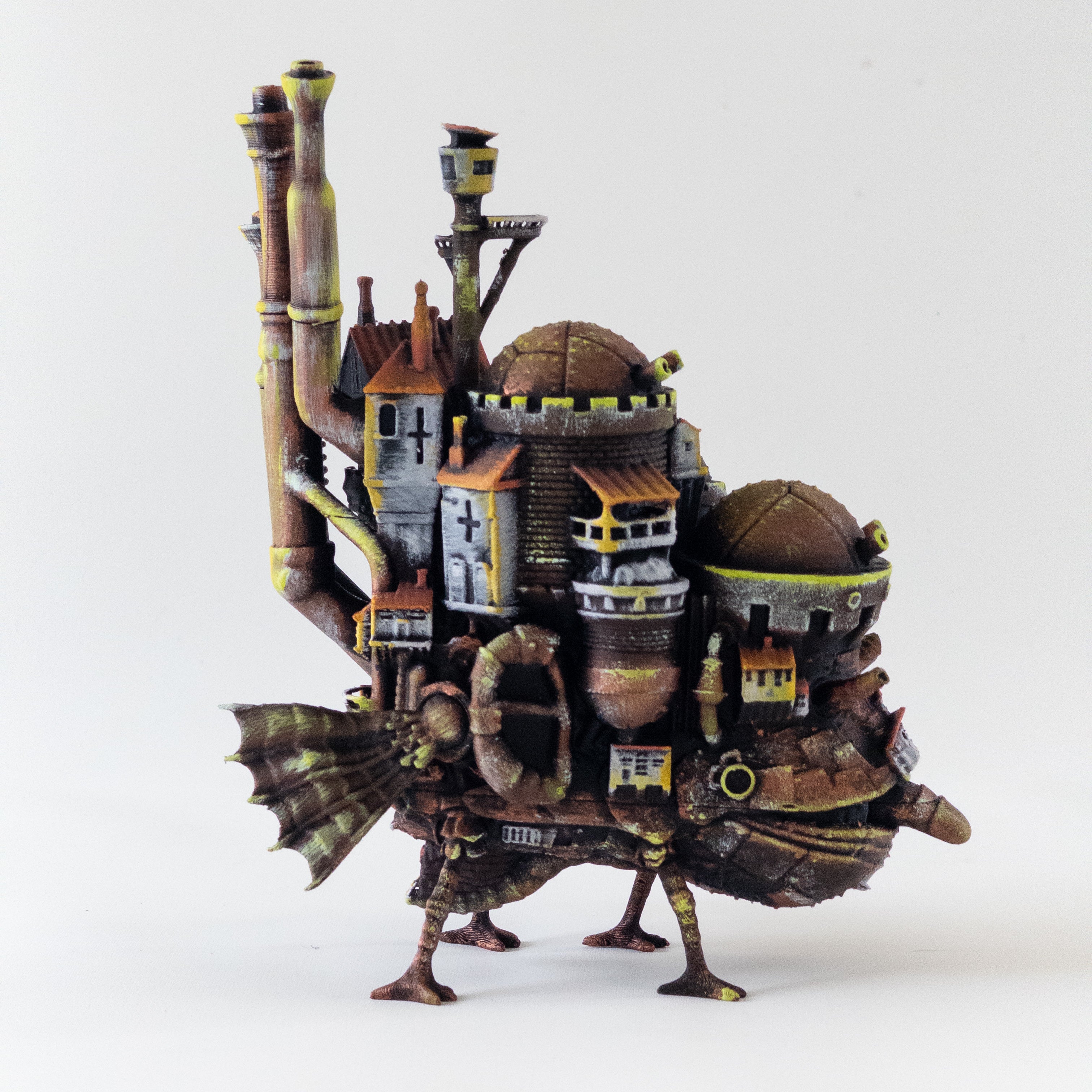 Howl's Moving Castle Statue | Studio Ghibli Hand-Painted 3D Printed PLA Figure | Miyazaki Anime Collectible | Desk Decor