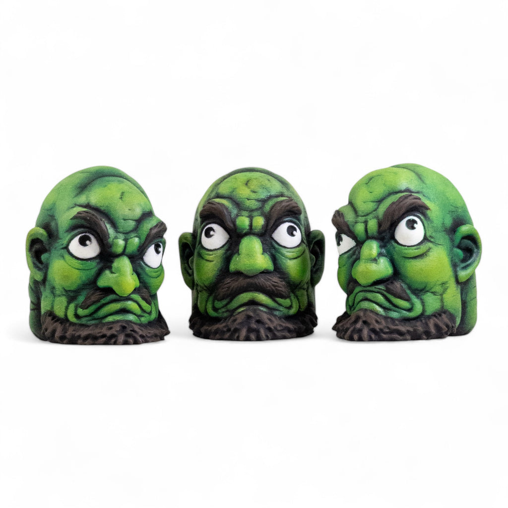Spirited Away Kashira Head Figure | 3D Printed Hand-Painted PLA Statue | Studio Ghibli Anime Desk Decor | Yubaba's Room Collectible