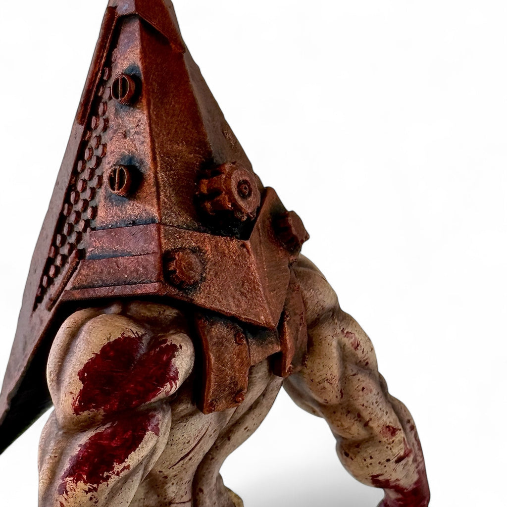 Pyramid Head Statue | Silent Hill 2 Monster Figure | 3D Printed Hand-Painted PLA Collectible | Creepy Horror Game Decor