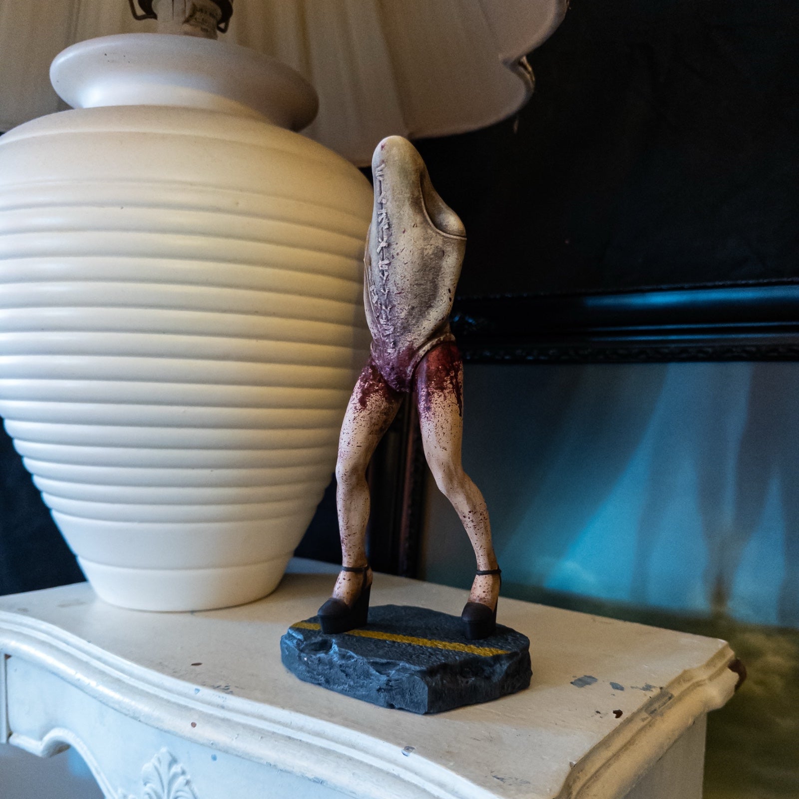 Silent Hill Lying Figure: Hand-Painted Horror Sculpture
