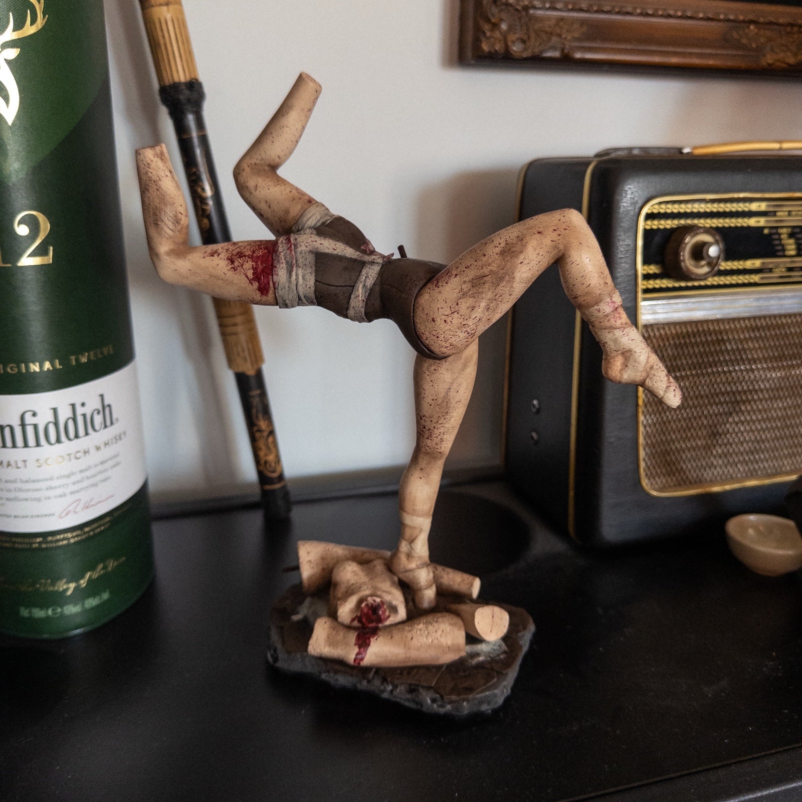 Silent Hill Mannequin Statue | Hand-Painted 3D Printed PLA Figure | Silent Hill 2 Monster Collectible | Creepy Horror Desk Decor