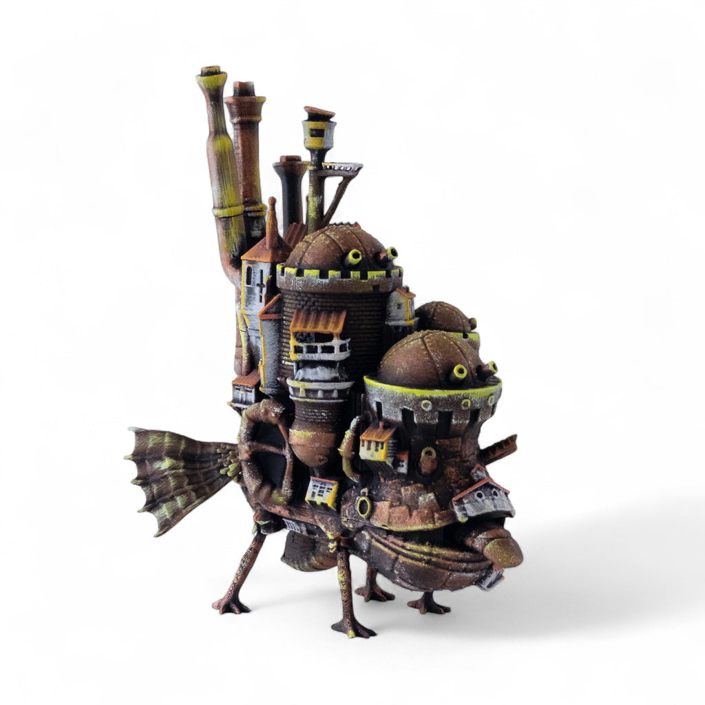 Howl's Moving Castle Statue | Studio Ghibli Hand-Painted 3D Printed PLA Figure | Miyazaki Anime Collectible | Desk Decor