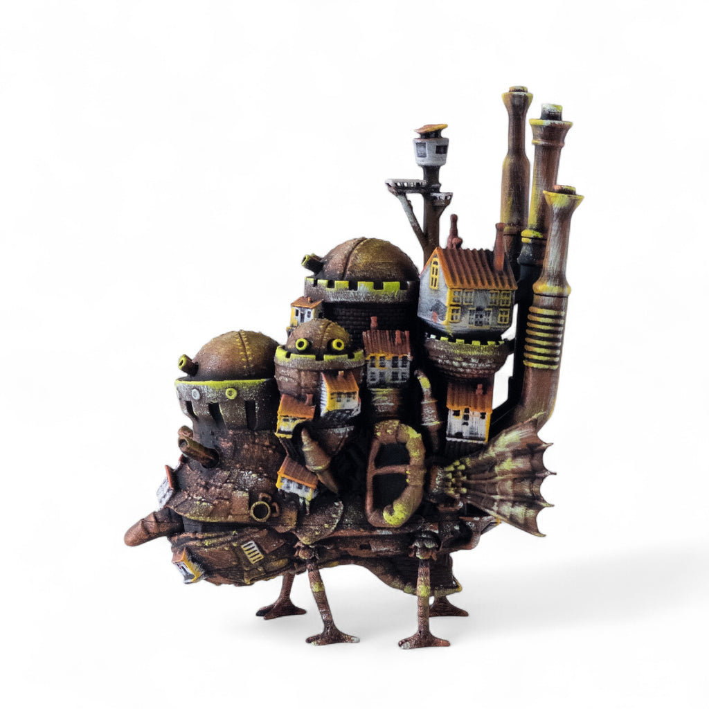 Howl's Moving Castle Statue | Studio Ghibli Hand-Painted 3D Printed PLA Figure | Miyazaki Anime Collectible | Desk Decor