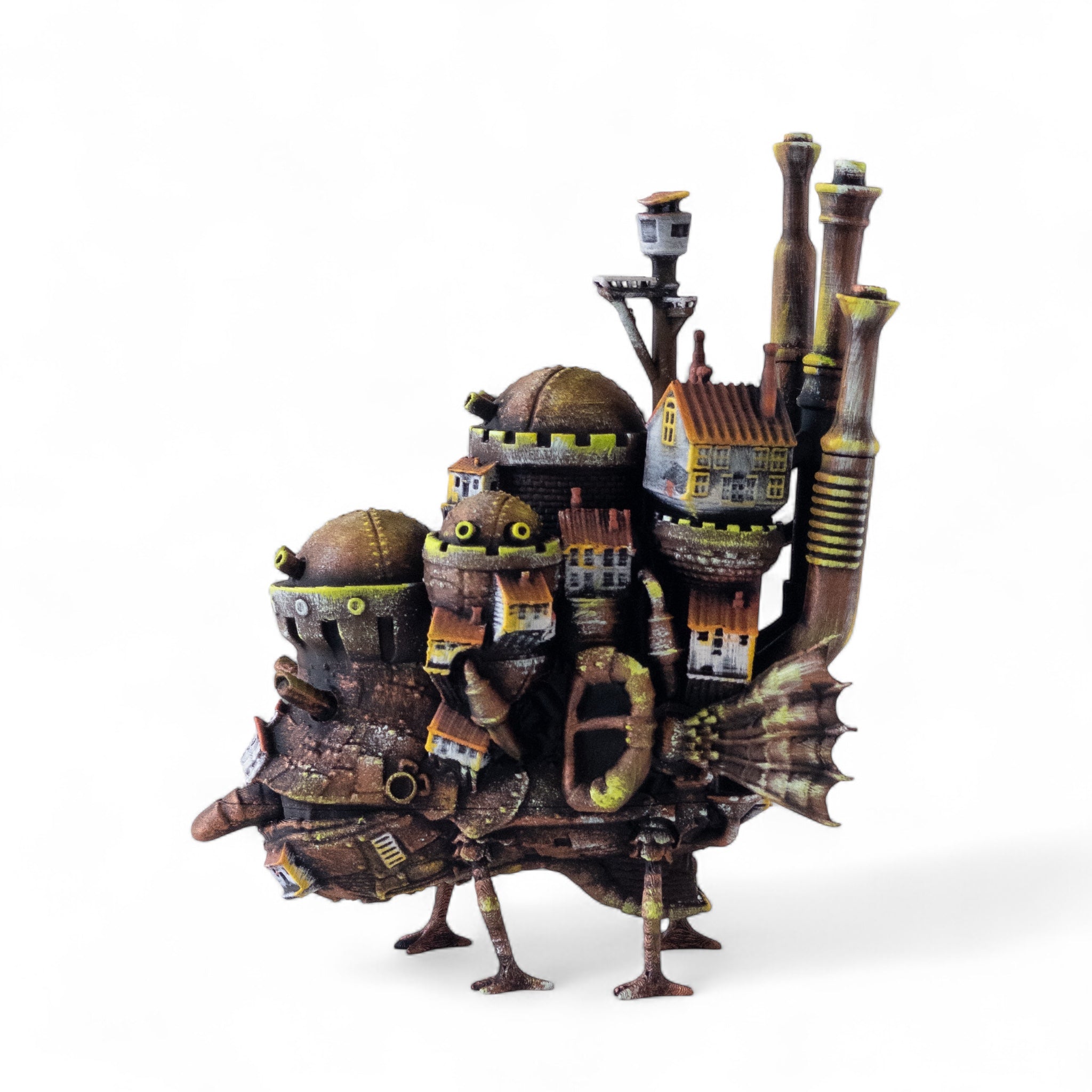 Howl's Moving Castle Statue | Studio Ghibli Hand-Painted 3D Printed PLA Figure | Miyazaki Anime Collectible | Desk Decor