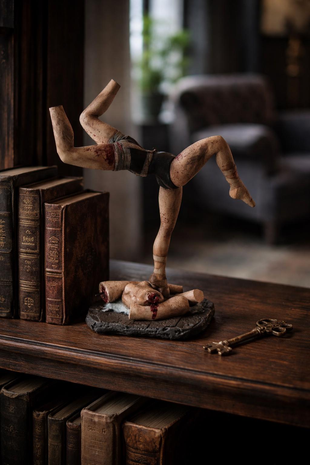 Silent Hill Mannequin Statue | Hand-Painted 3D Printed PLA Figure | Silent Hill 2 Monster Collectible | Creepy Horror Desk Decor