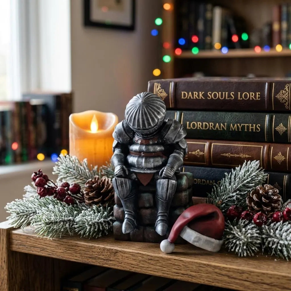 Onion Knight Statue | Siegmeyer of Catarina Dark Souls Figure | Hand-Painted 3D Printed PLA Collectible | Gamer Desk Decor